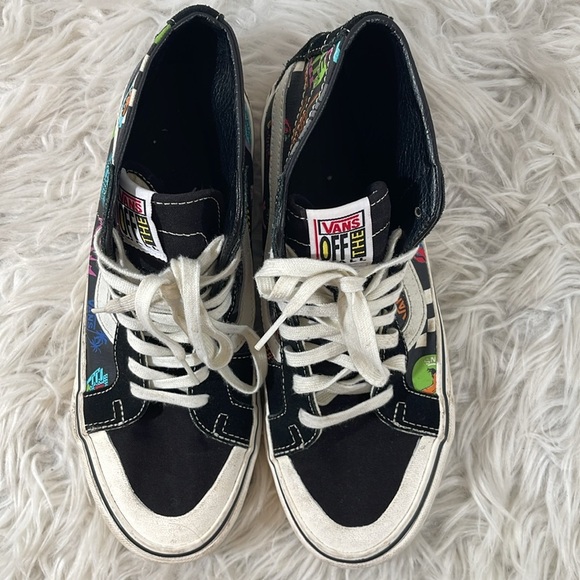 VANS SK8-HI All Over Print Skate Shoe Sneaker Size 9 Pirates & Palms Unisex - Picture 3 of 11